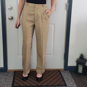 80s High Rise Khaki Trousers‎